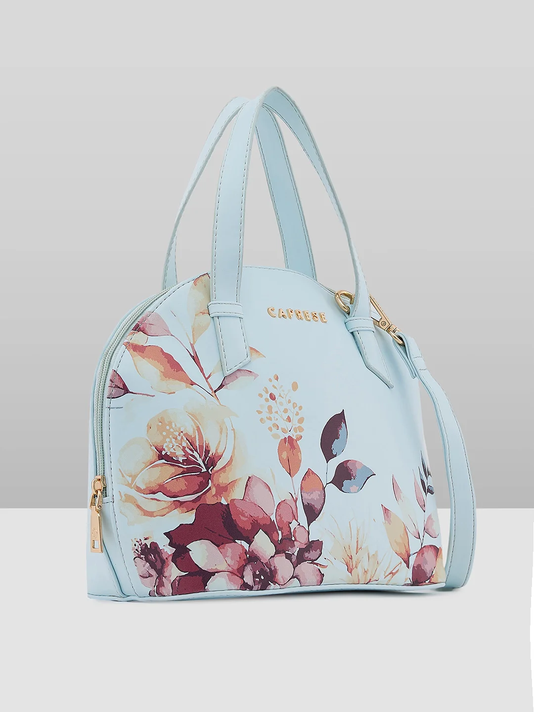Caprese Alaya Small Blue Satchel Bag - Image 7
