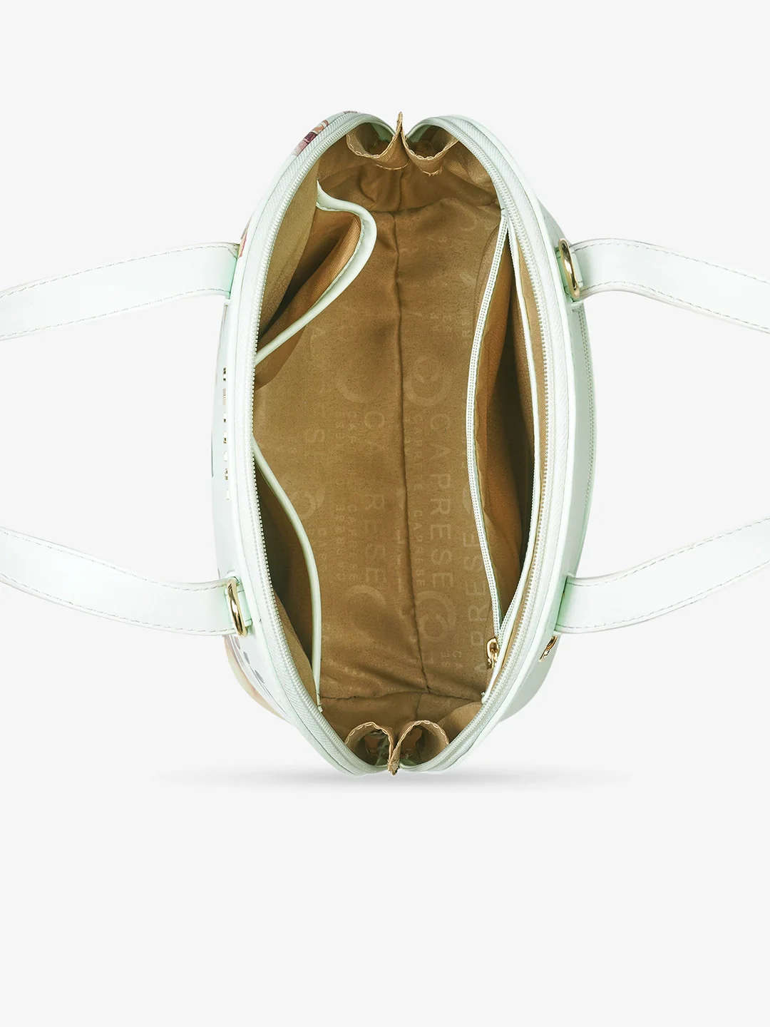 Caprese Alaya Small Green Satchel Bag - Image 7