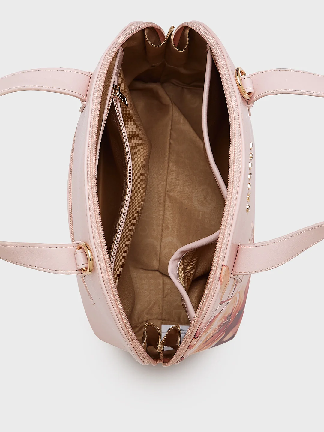 Caprese Alaya Small Pink Satchel Bag - Image 8