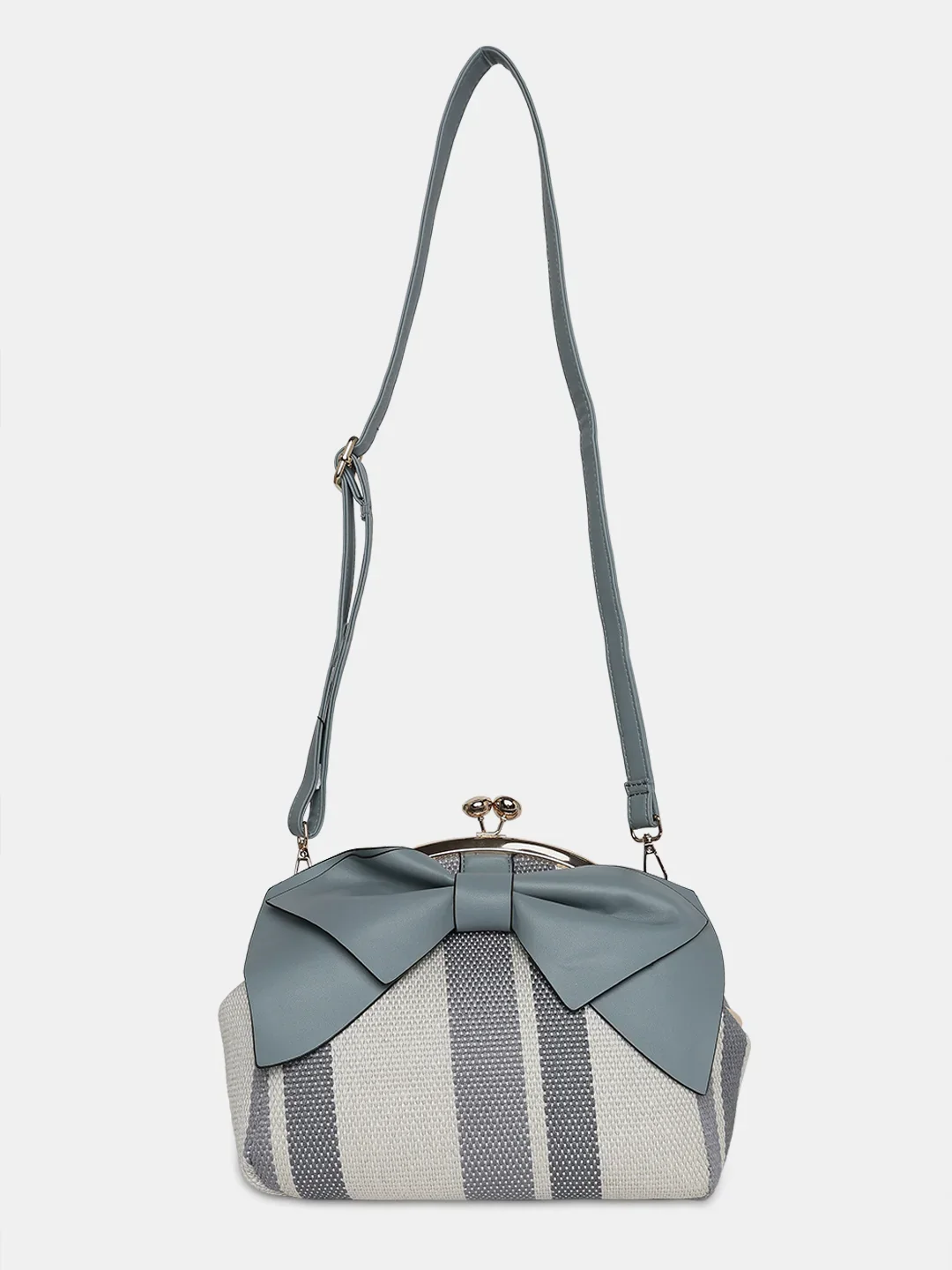 Caprese Alessia Large Light Blue Satchel Bag