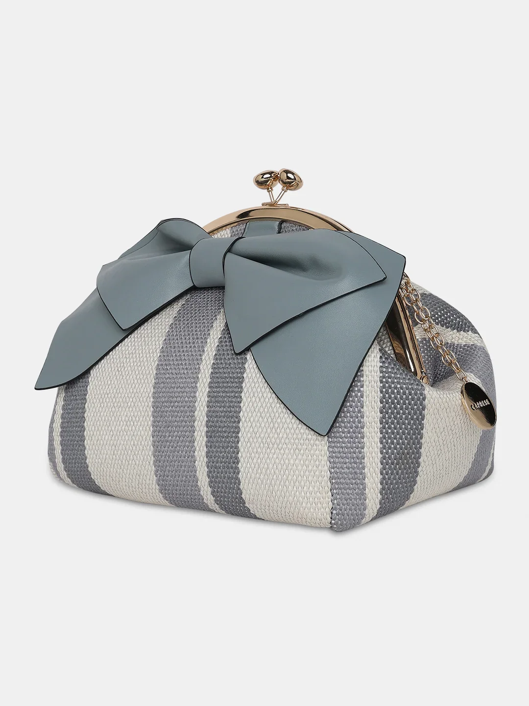 Caprese Alessia Large Light Blue Satchel Bag - Image 3