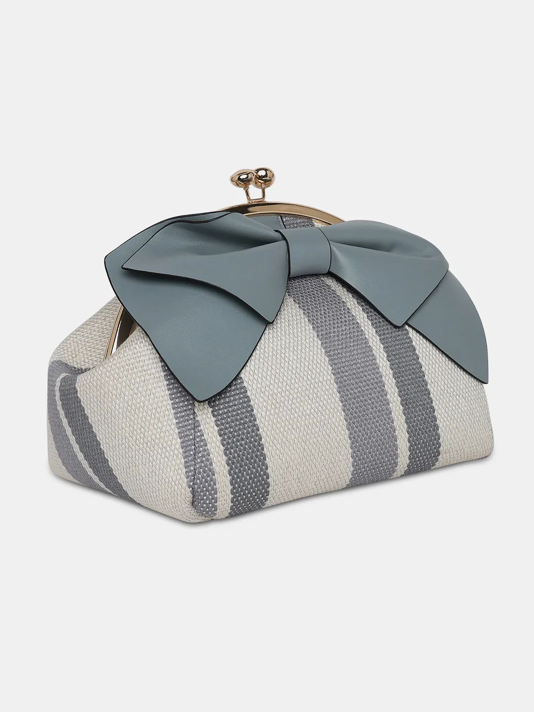 Caprese Alessia Large Light Blue Satchel Bag - Image 4