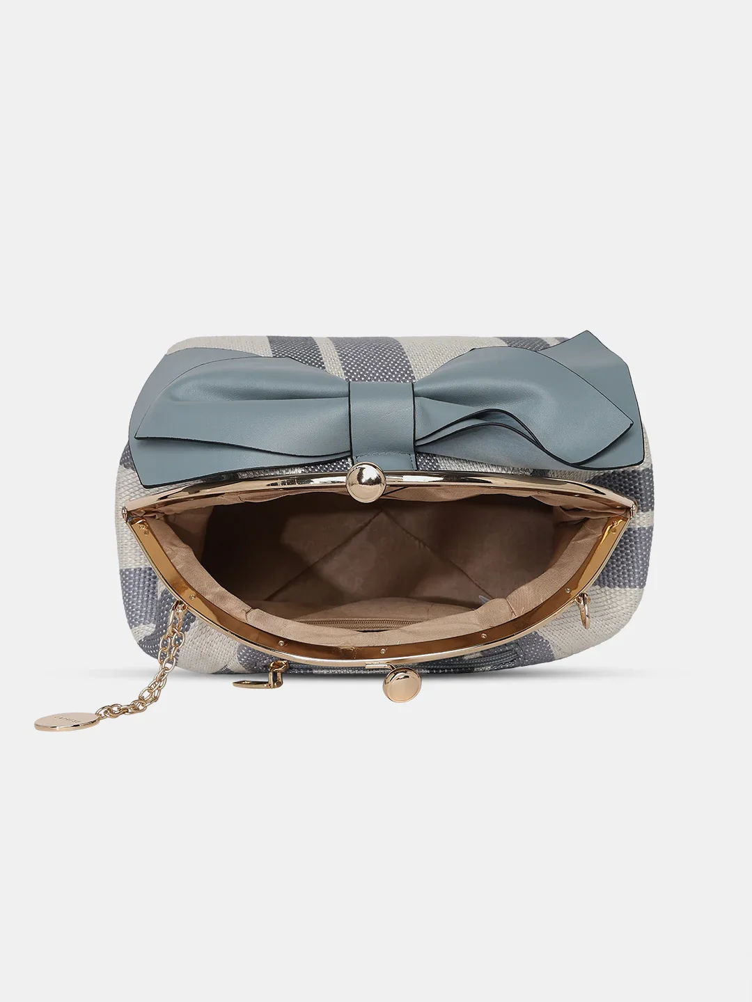 Caprese Alessia Large Light Blue Satchel Bag - Image 8