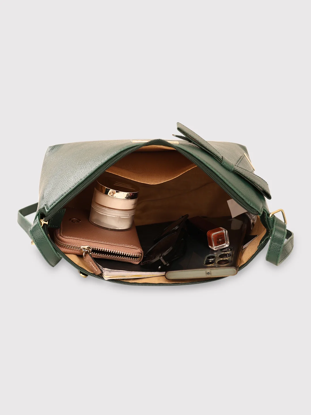 Caprese Alexandria Medium Emerald Sling Bag - Image 12
