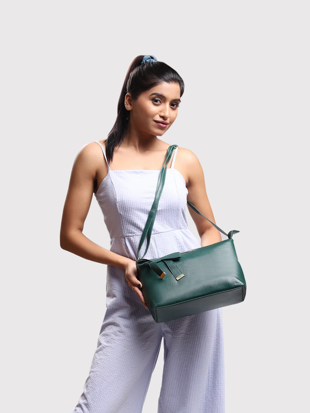 Caprese Alexandria Medium Emerald Sling Bag - Image 2