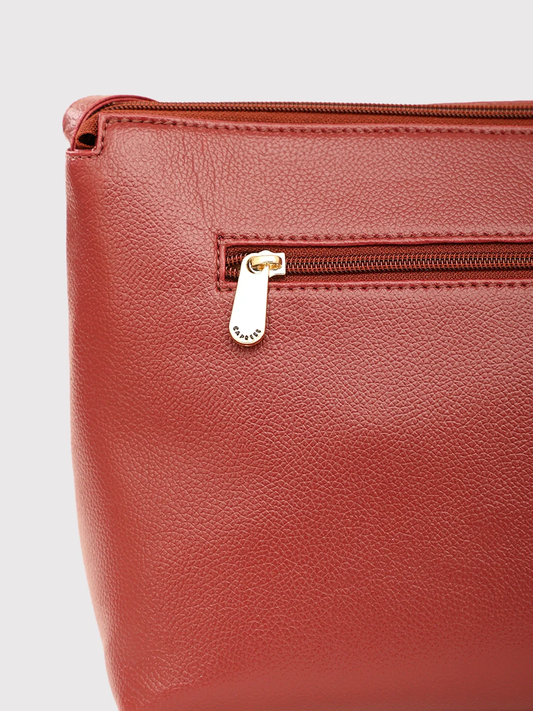 Caprese Alexandria Medium Maroon Sling Bag - Image 8