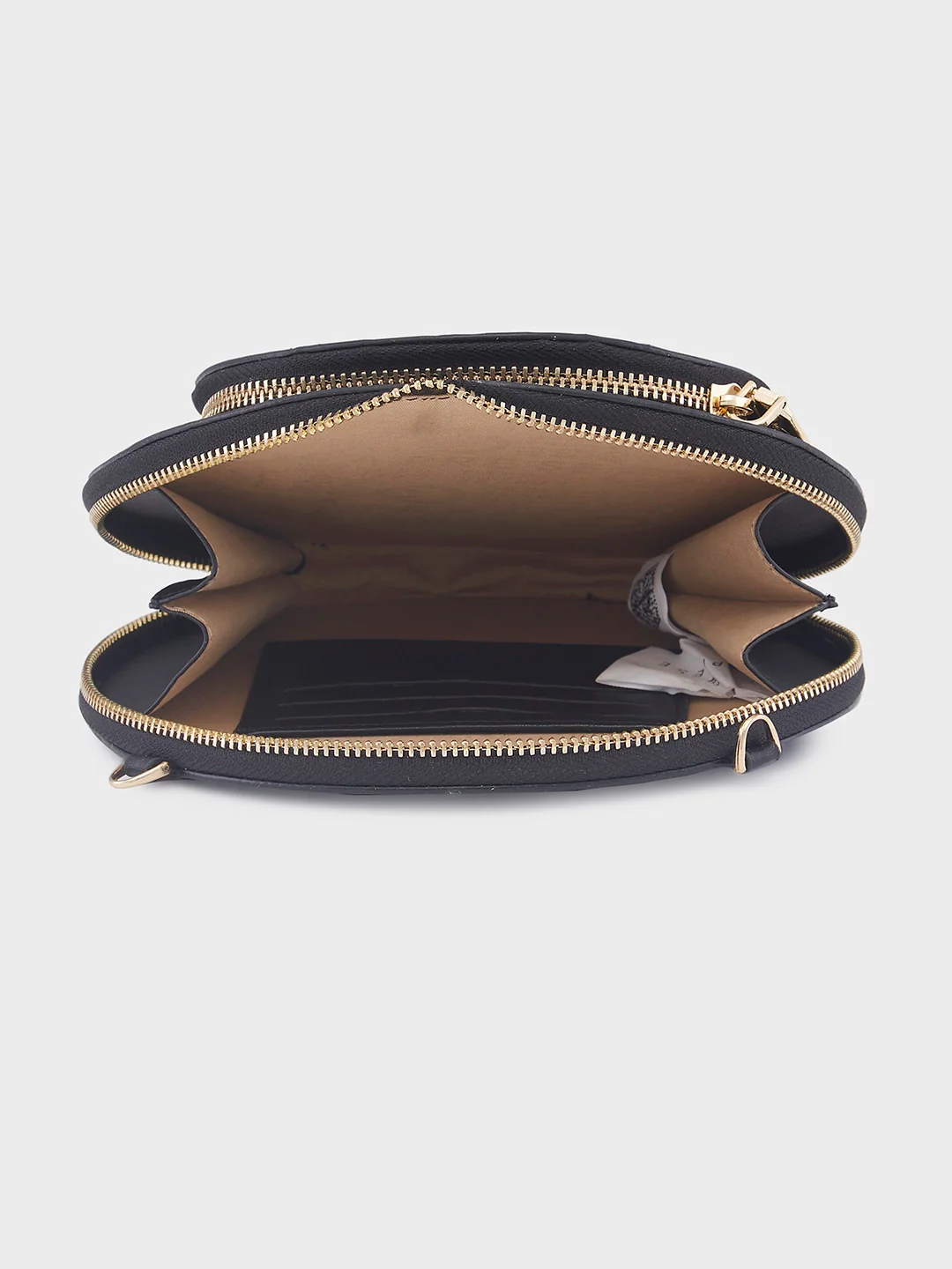 Caprese Alfie Small Black Sling Bag - Image 10