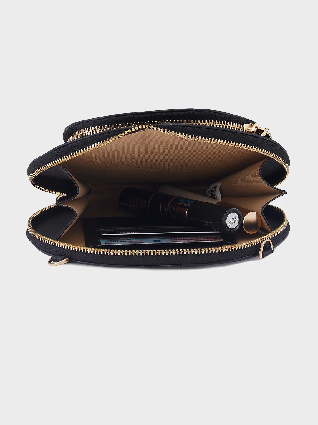 Caprese Alfie Small Black Sling Bag - Image 9