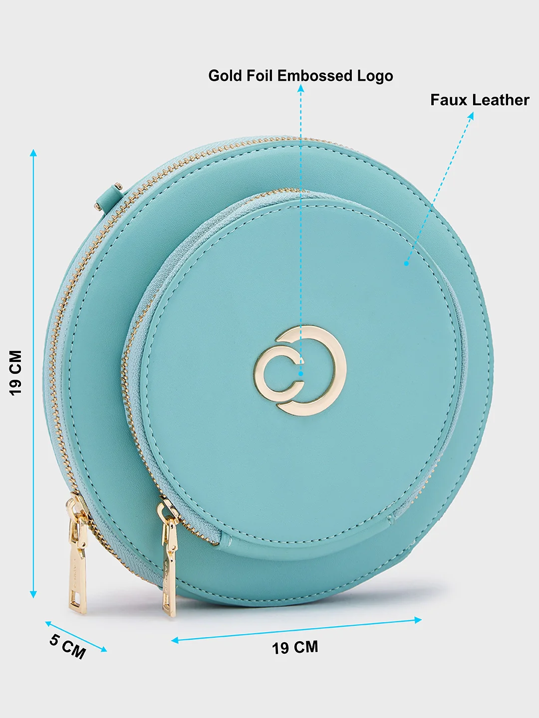 Caprese Alfie Small Mint Sling Bag - Image 6