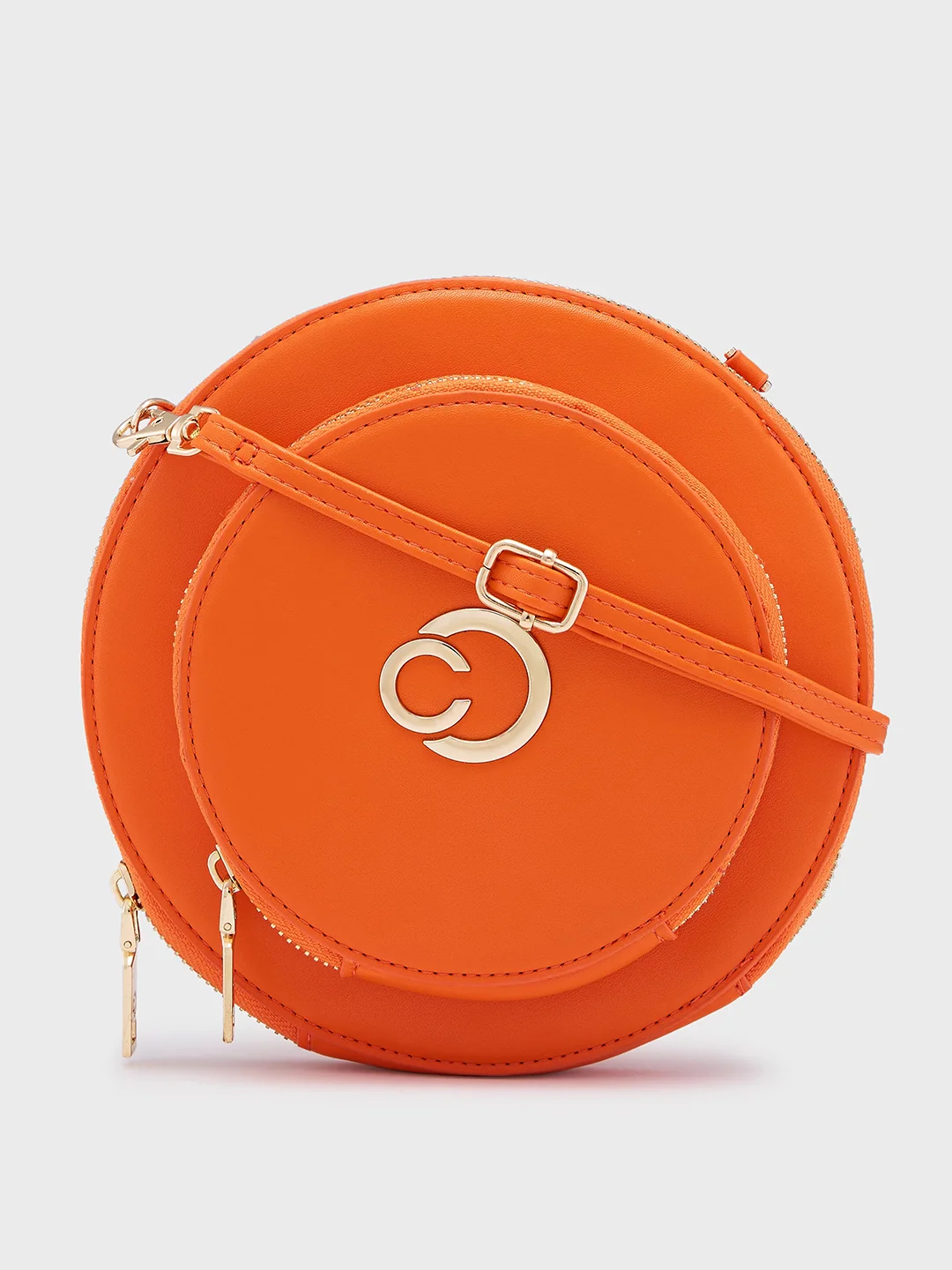 Caprese Alfie Small Orange Sling Bag - Image 14