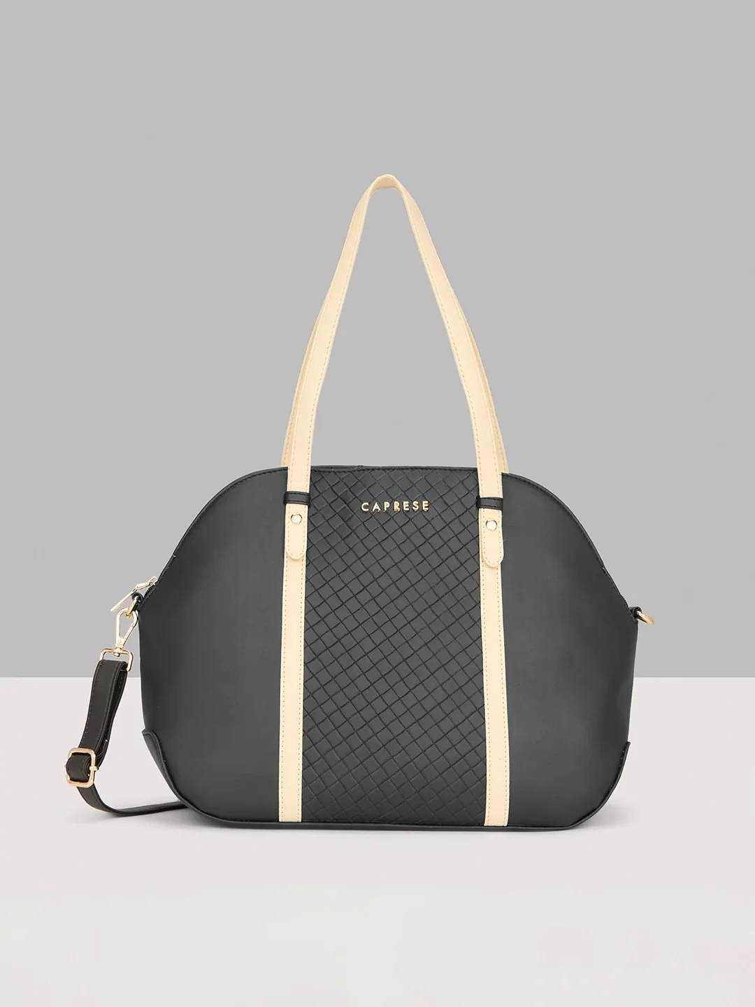 Caprese Alpine Medium Black Satchel Bag - Image 10