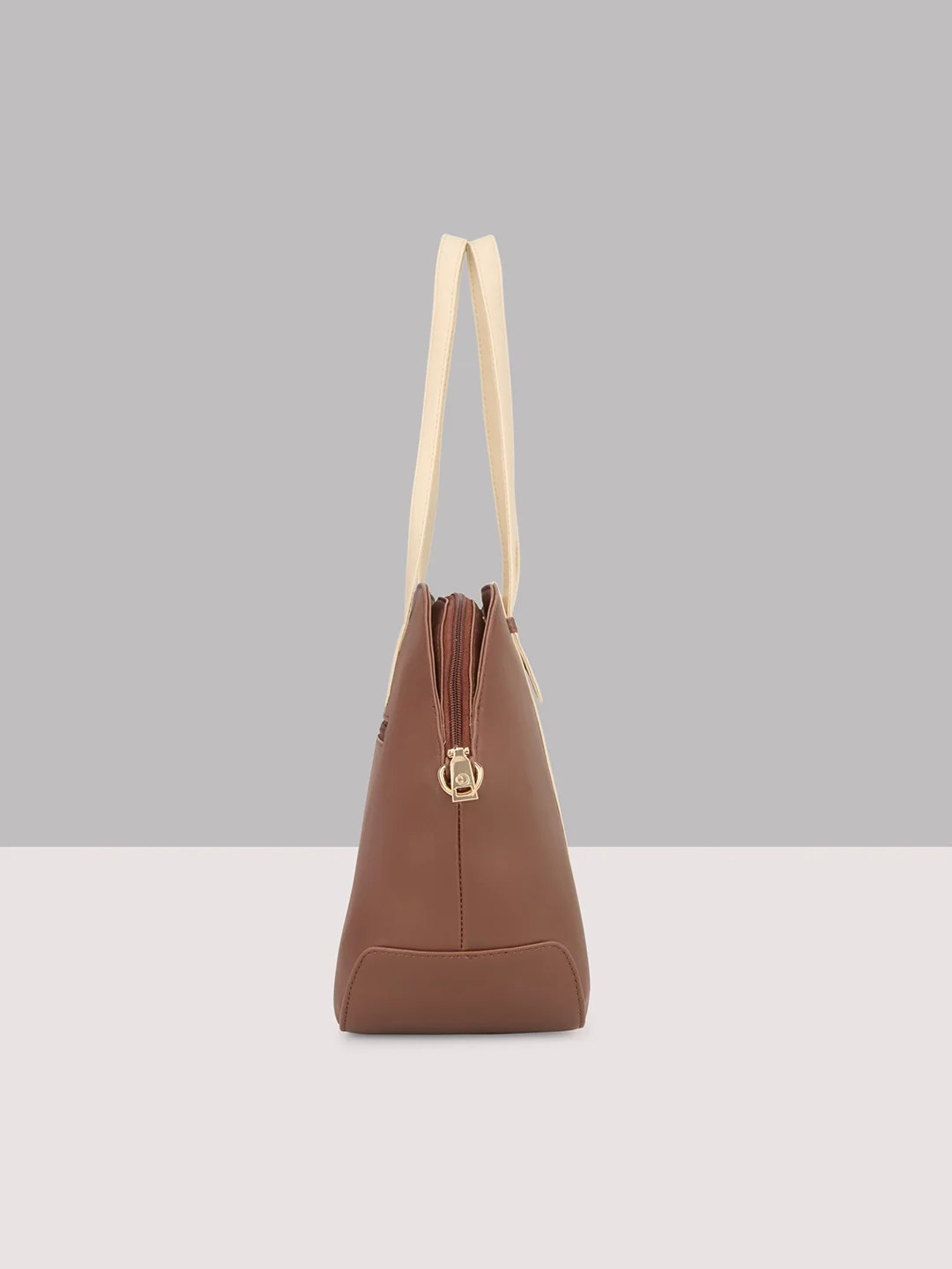 Caprese Alpine Medium Chocolate Brown Satchel Bag - Image 5