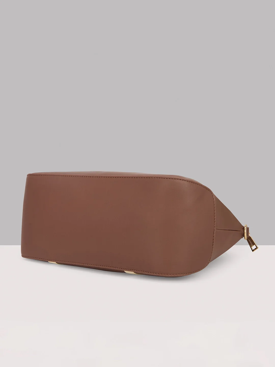 Caprese Alpine Medium Chocolate Brown Satchel Bag - Image 6