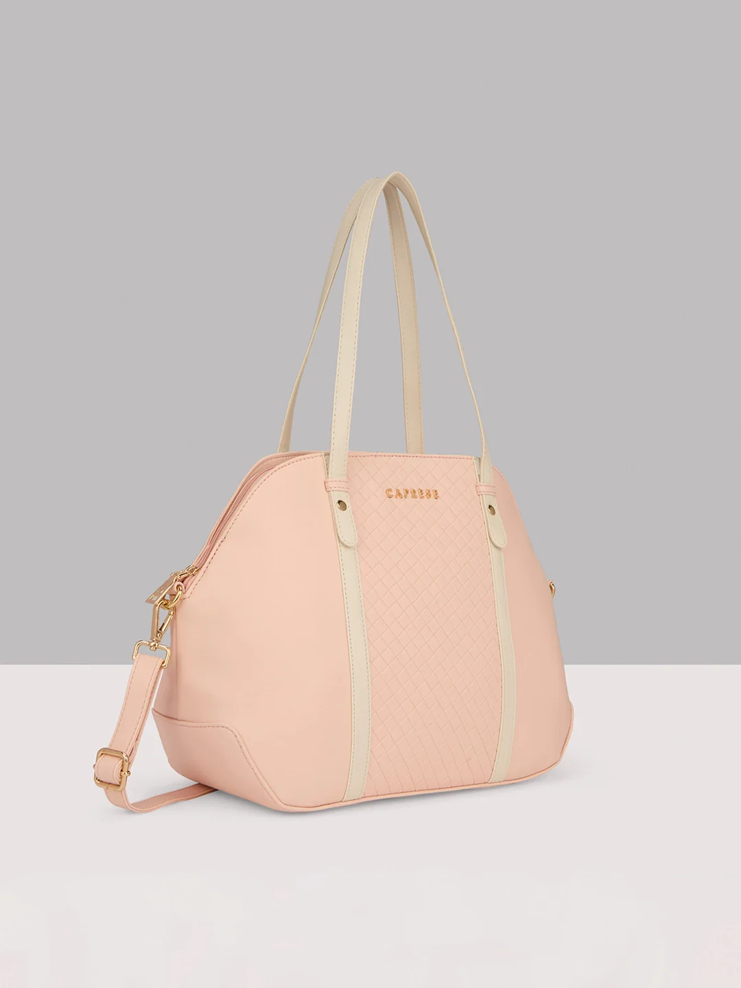 Caprese Alpine Medium Powder Pink Satchel Bag - Image 12