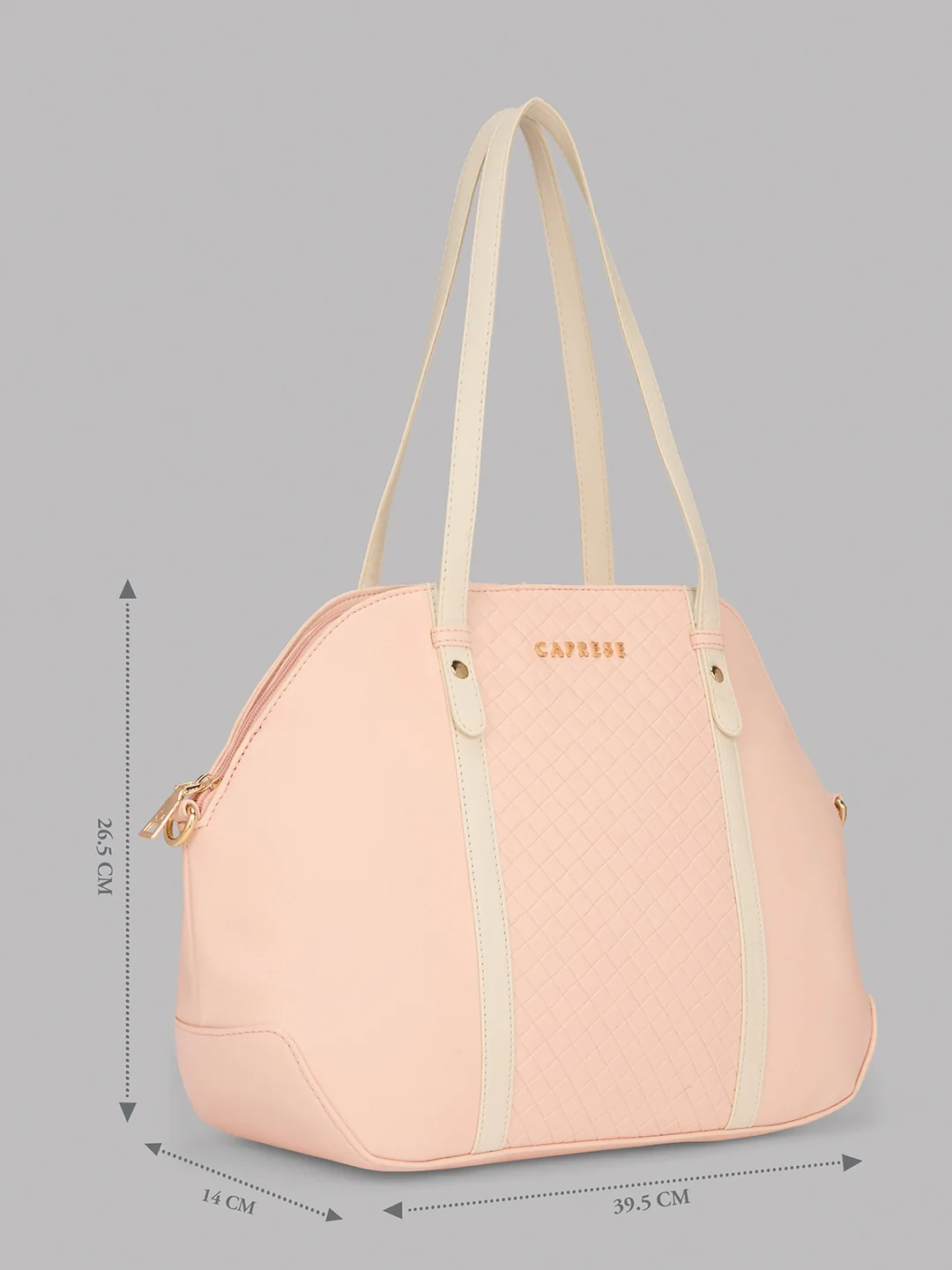 Caprese Alpine Medium Powder Pink Satchel Bag - Image 17