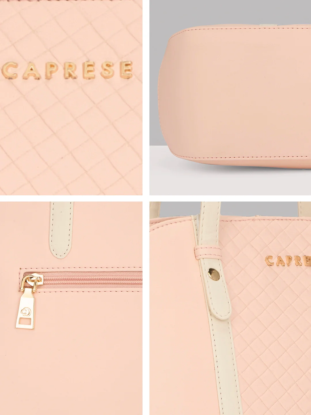 Caprese Alpine Medium Powder Pink Satchel Bag - Image 9