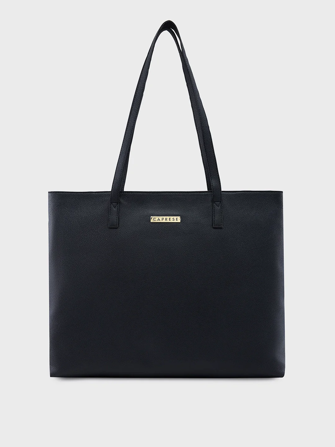 Caprese Amayra Large Black Laptop Tote Bag