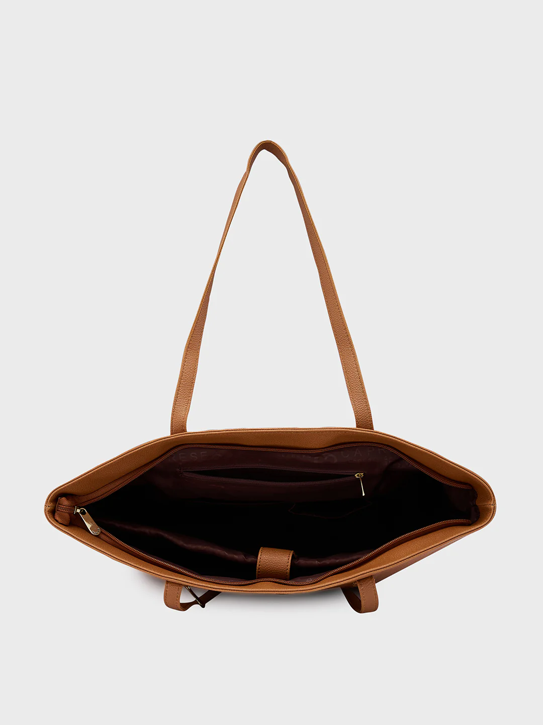 Caprese Amayra Large Tan Tote Laptop Bag - Image 10