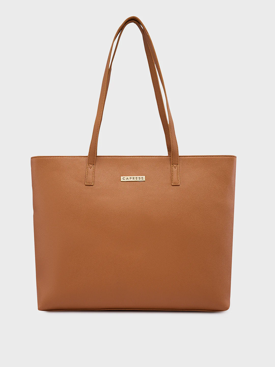 Caprese Amayra Large Tan Tote Laptop Bag - Image 3