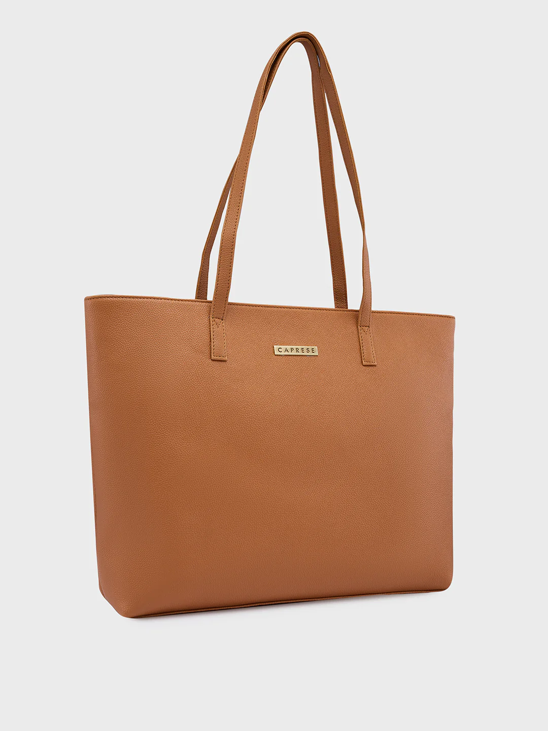 Caprese Amayra Large Tan Tote Laptop Bag - Image 5