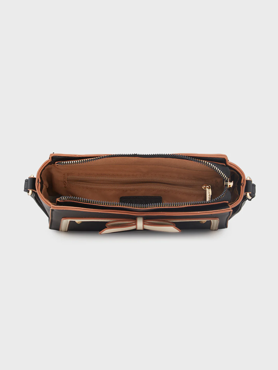 Caprese Amayra Medium Black Sling Bag - Image 10