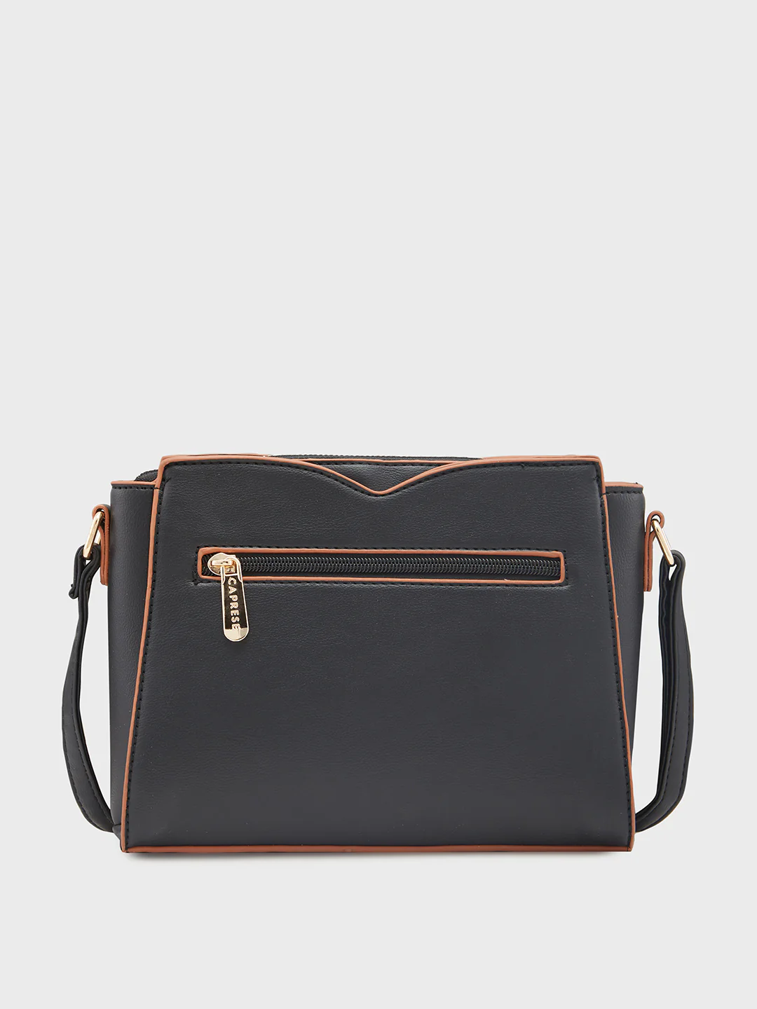 Caprese Amayra Medium Black Sling Bag - Image 4