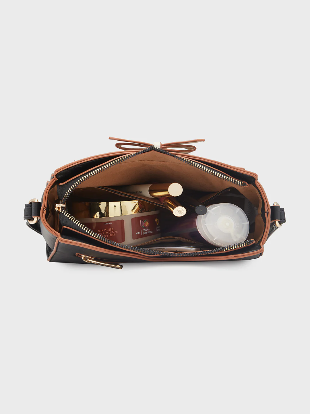 Caprese Amayra Medium Black Sling Bag - Image 9