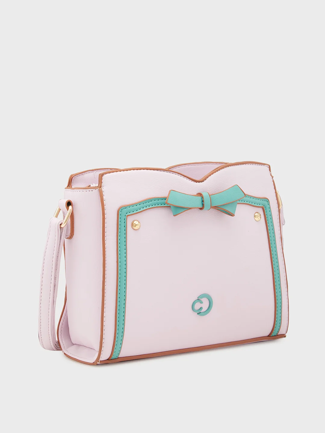 Caprese Amayra Medium Lilac Sling Bag - Image 5