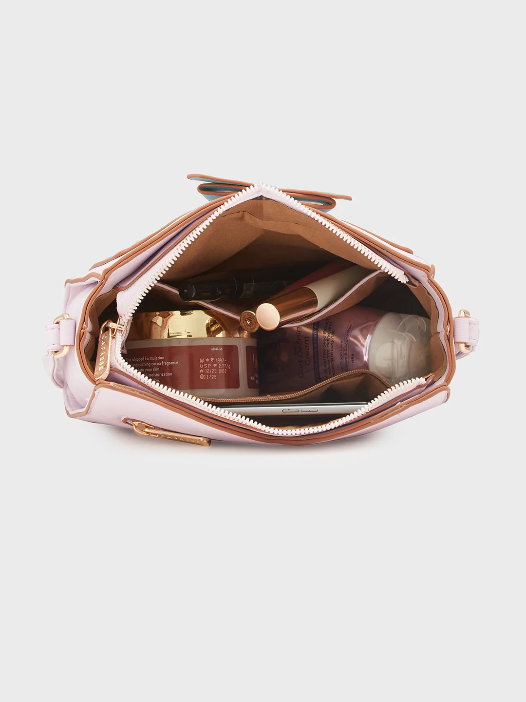 Caprese Amayra Medium Lilac Sling Bag - Image 9