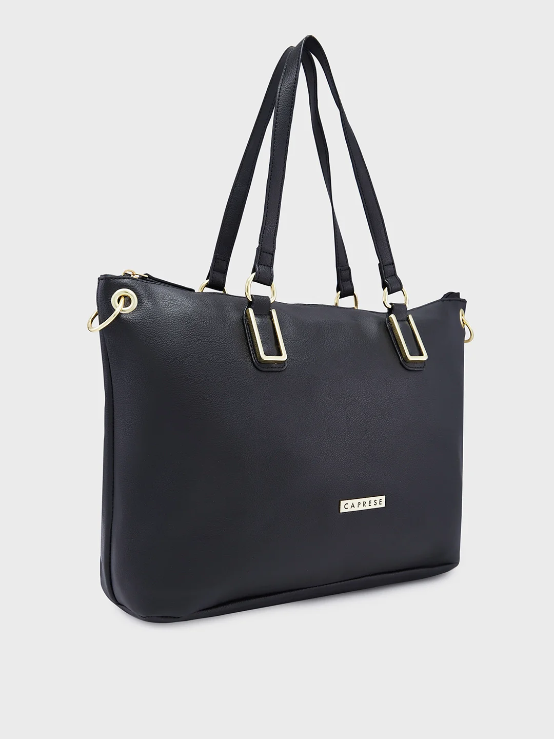 Caprese Amelia Medium Black Satchel Bag - Image 5