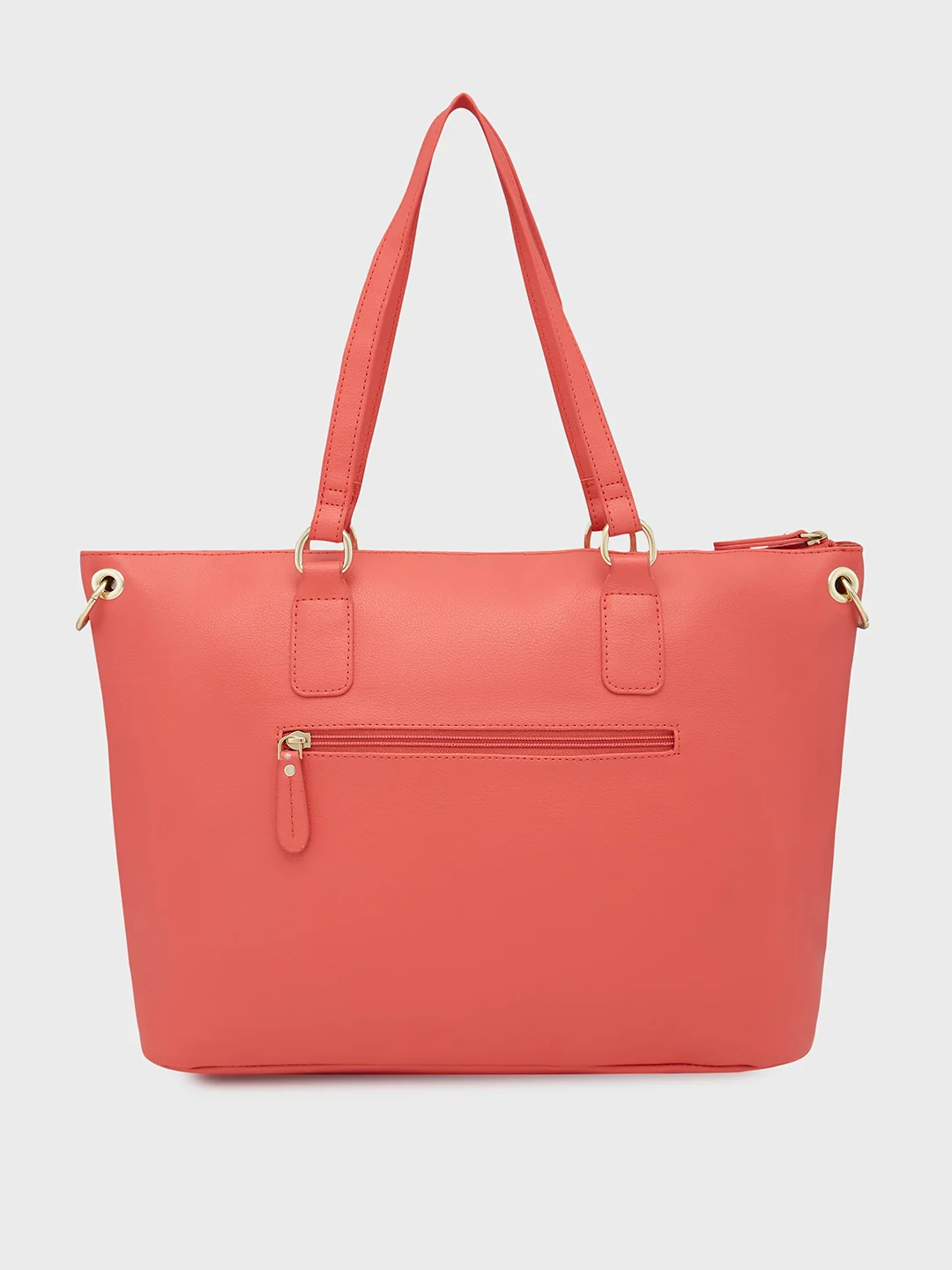 Caprese Amelia Medium Coral Satchel Bag - Image 4