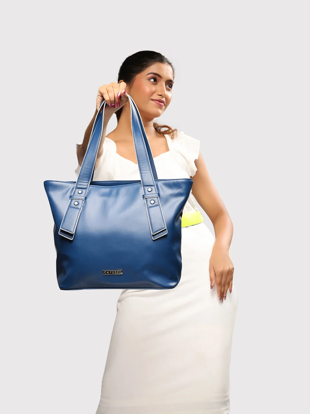 Caprese Amelia Medium Navy Tote Bag - Image 11