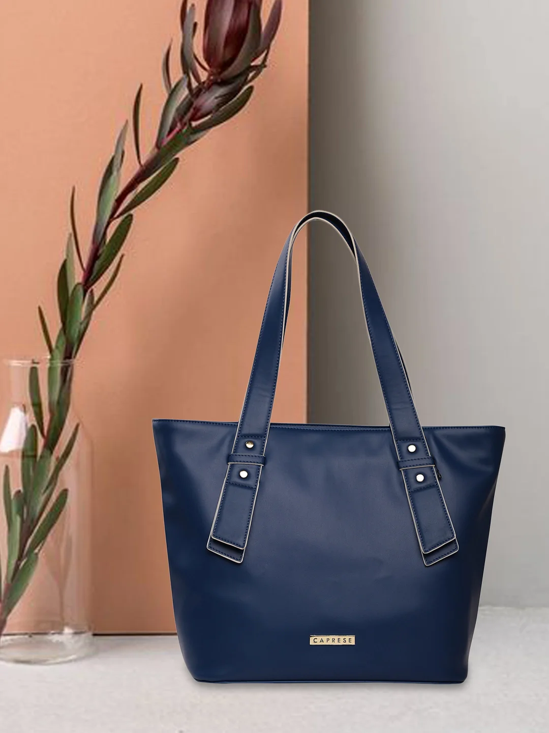 Caprese Amelia Medium Navy Tote Bag - Image 2