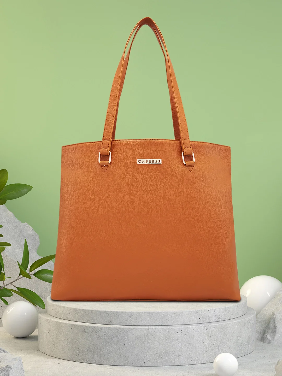 Caprese Amelia Medium Tan Tote Bag - Image 2