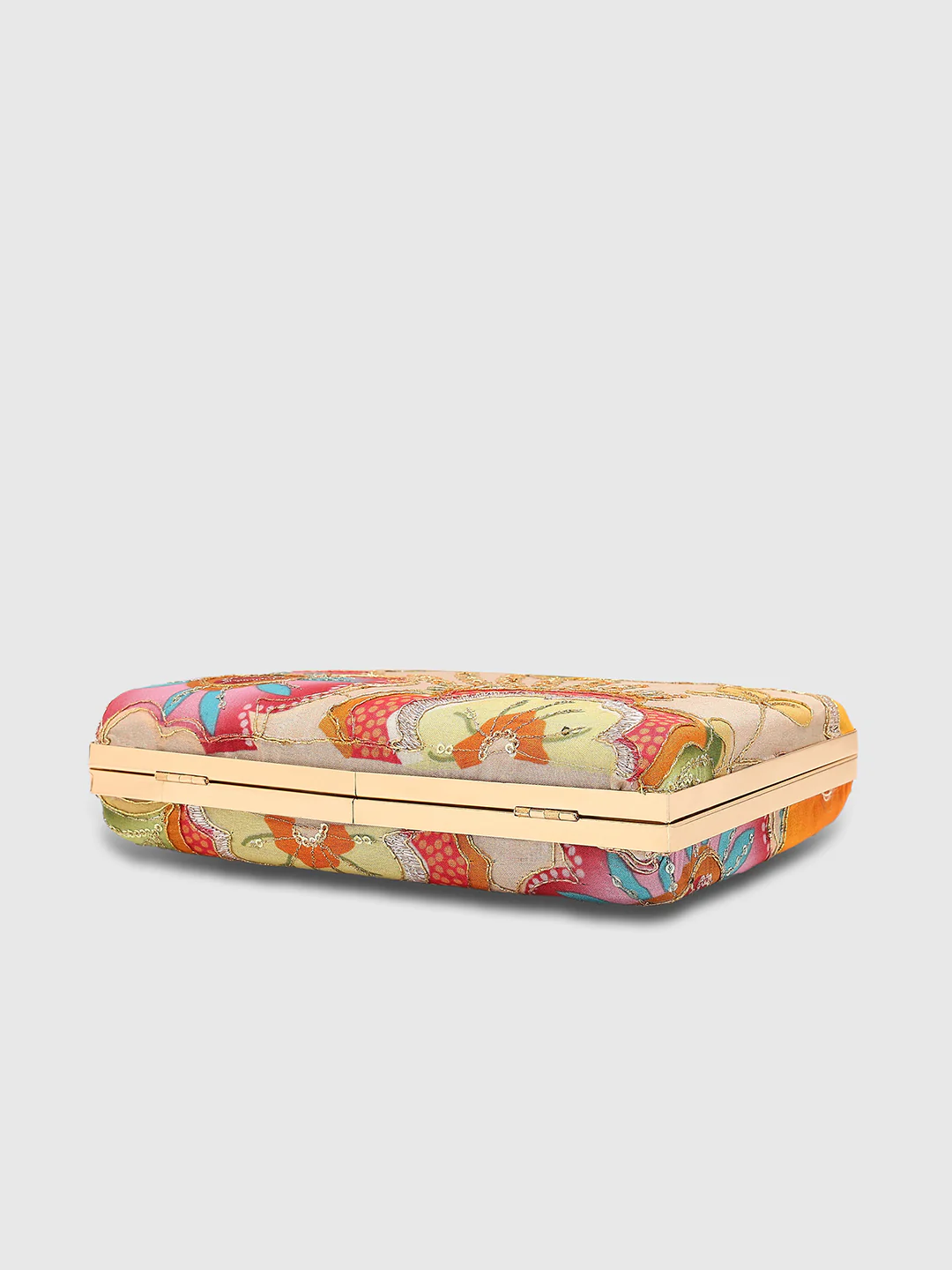 Caprese Amyrah Medium Ivory Embroidered Clutch Bag - Image 10