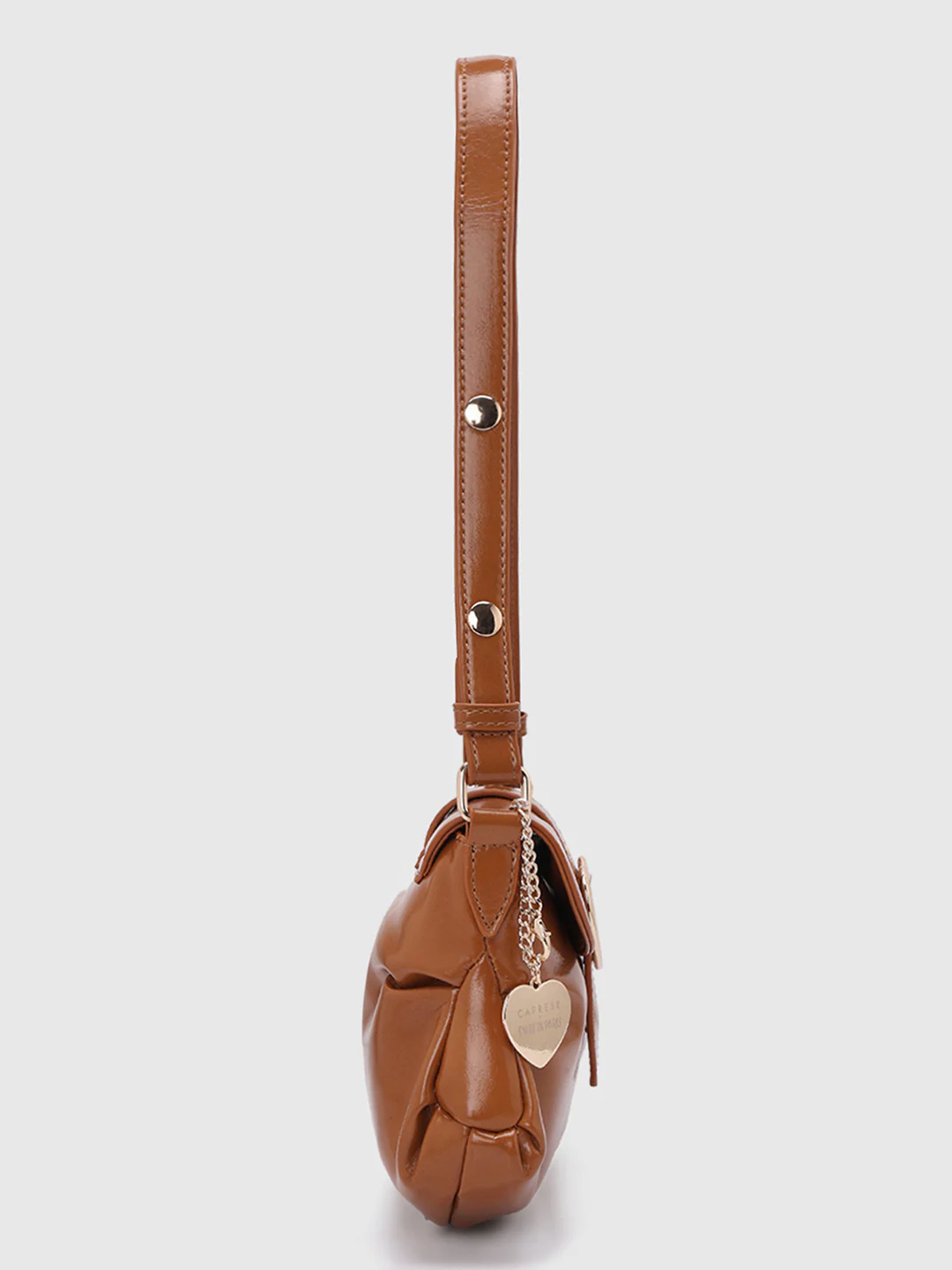 Caprese Ana Medium Tan Baguette Bag - Image 15