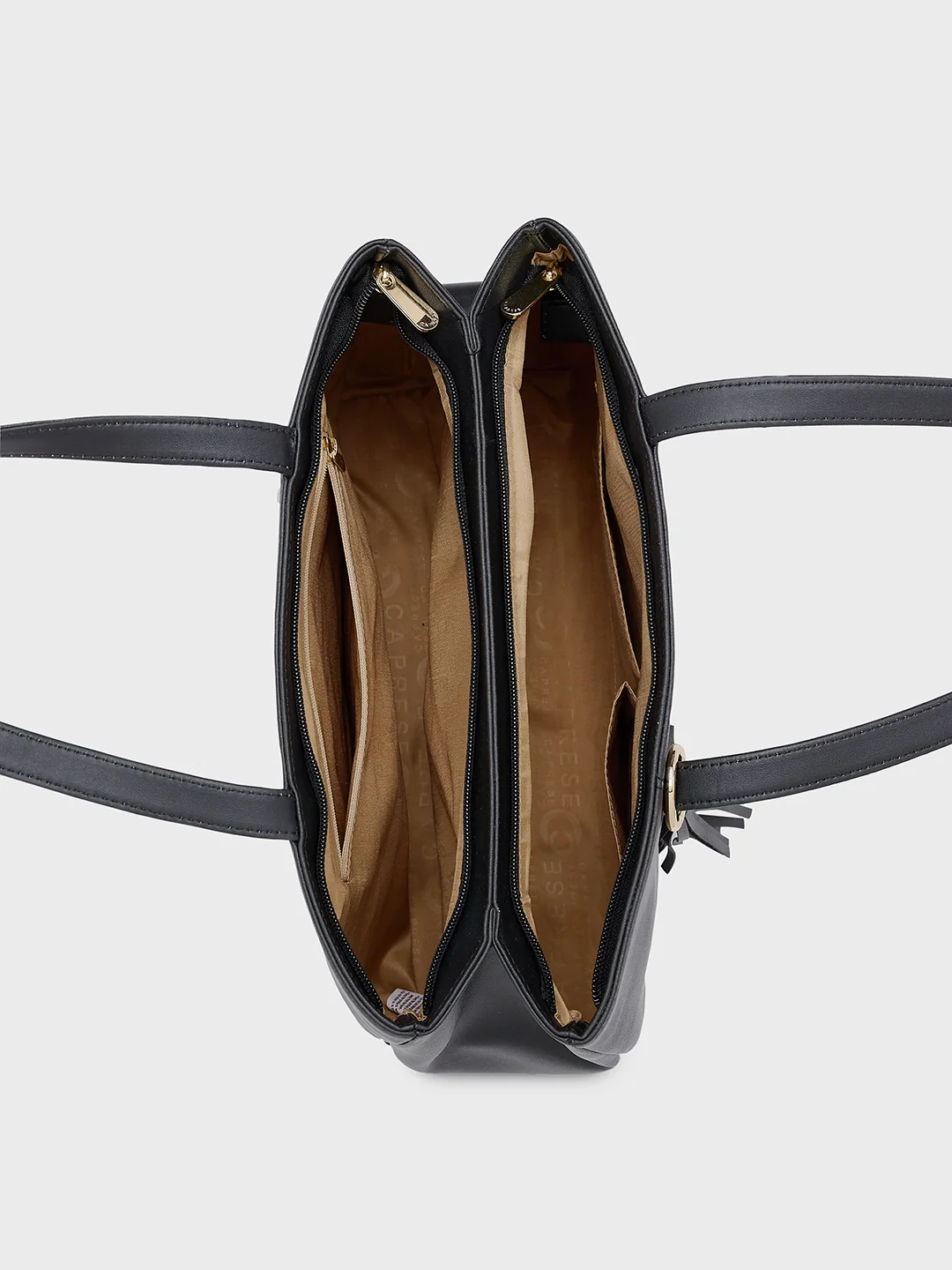 Caprese Andrea Medium Black Tote Bag - Image 8