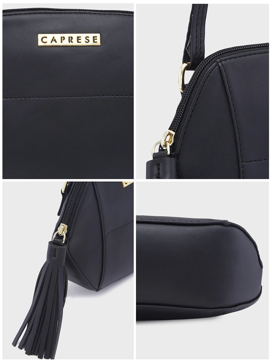 Caprese Andrea Small Black Sling Bag - Image 13