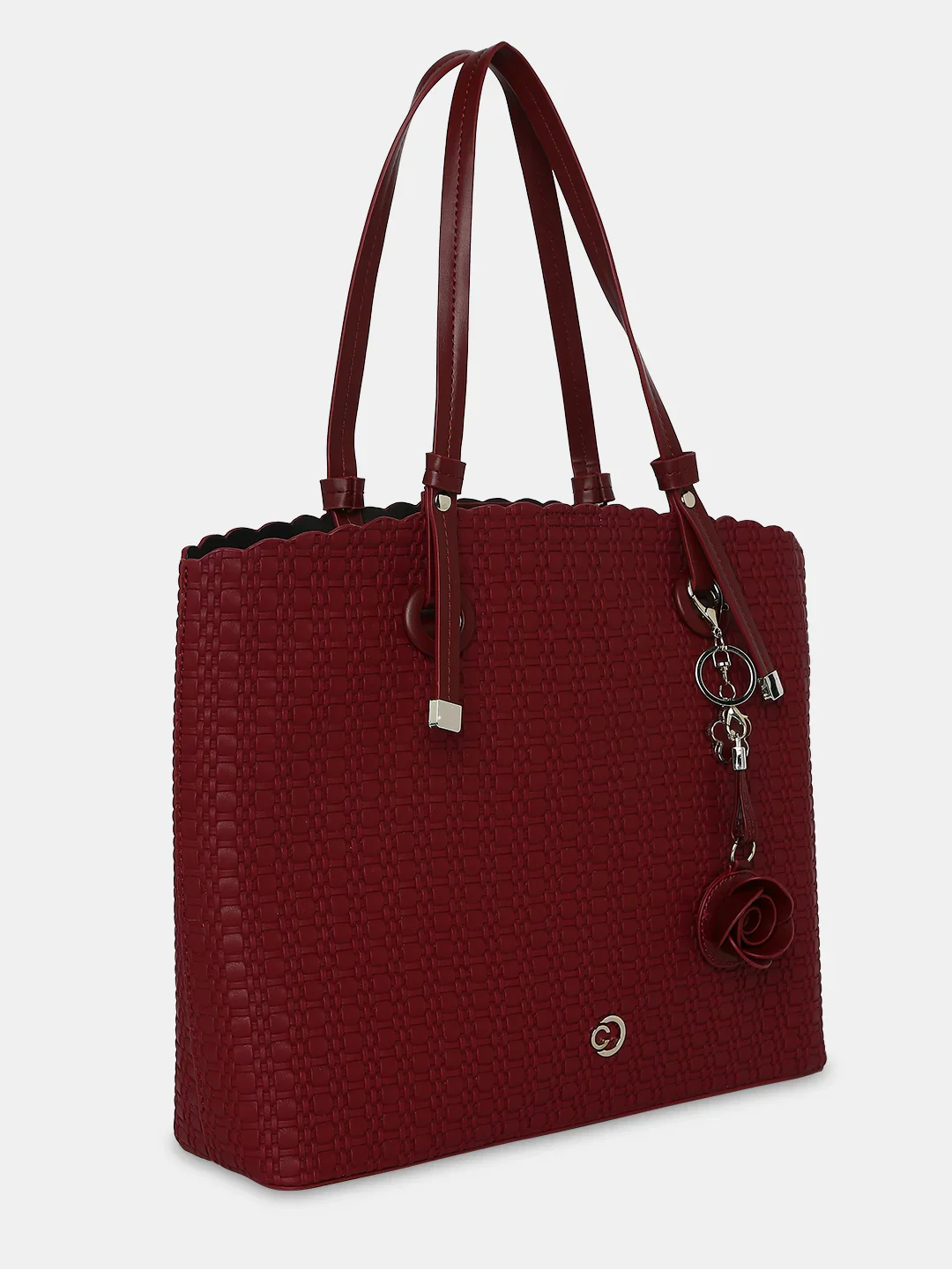 Caprese Andrea Small Red Office Tote Bag - Image 2