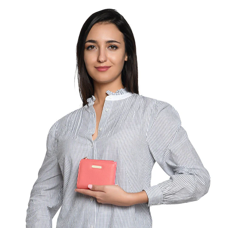 Caprese Angelina Small Coral Wallet - Image 2