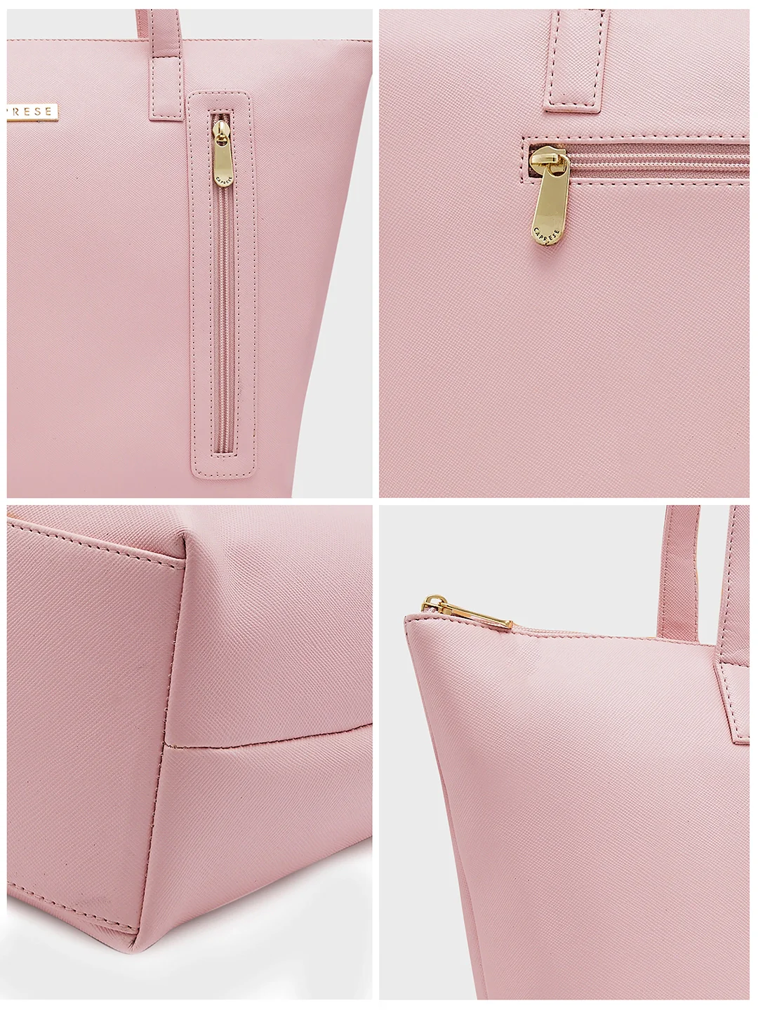 Caprese Anni Large Pale Pink Tote Bag - Image 13