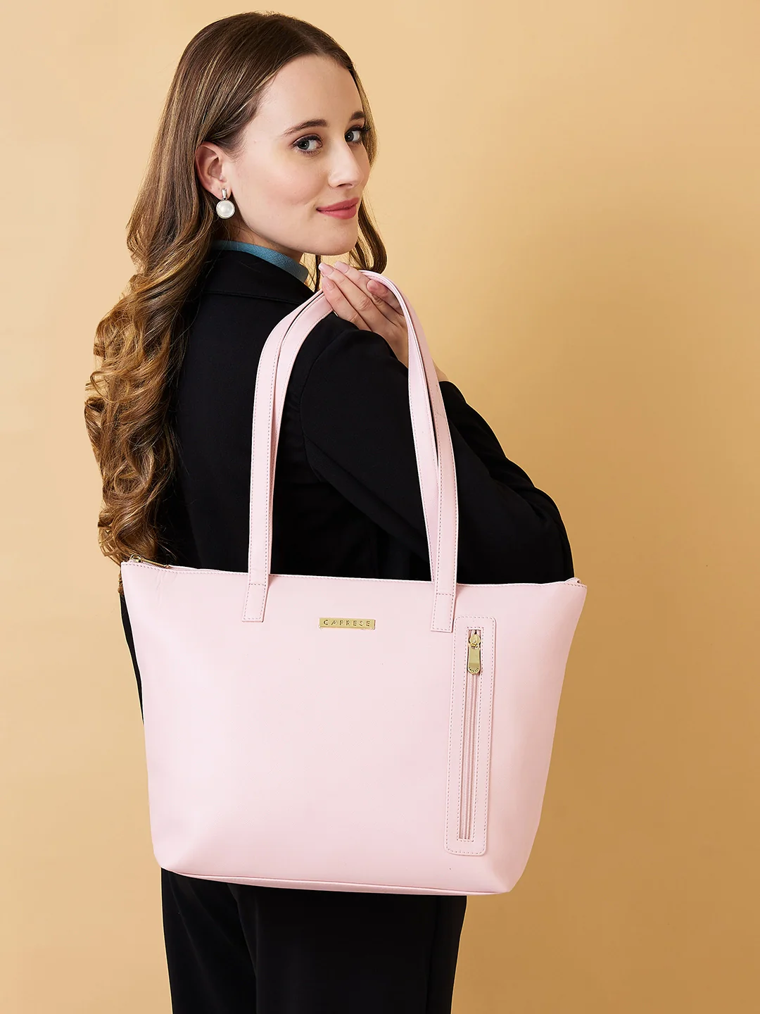 Caprese Anni Large Pale Pink Tote Bag - Image 2