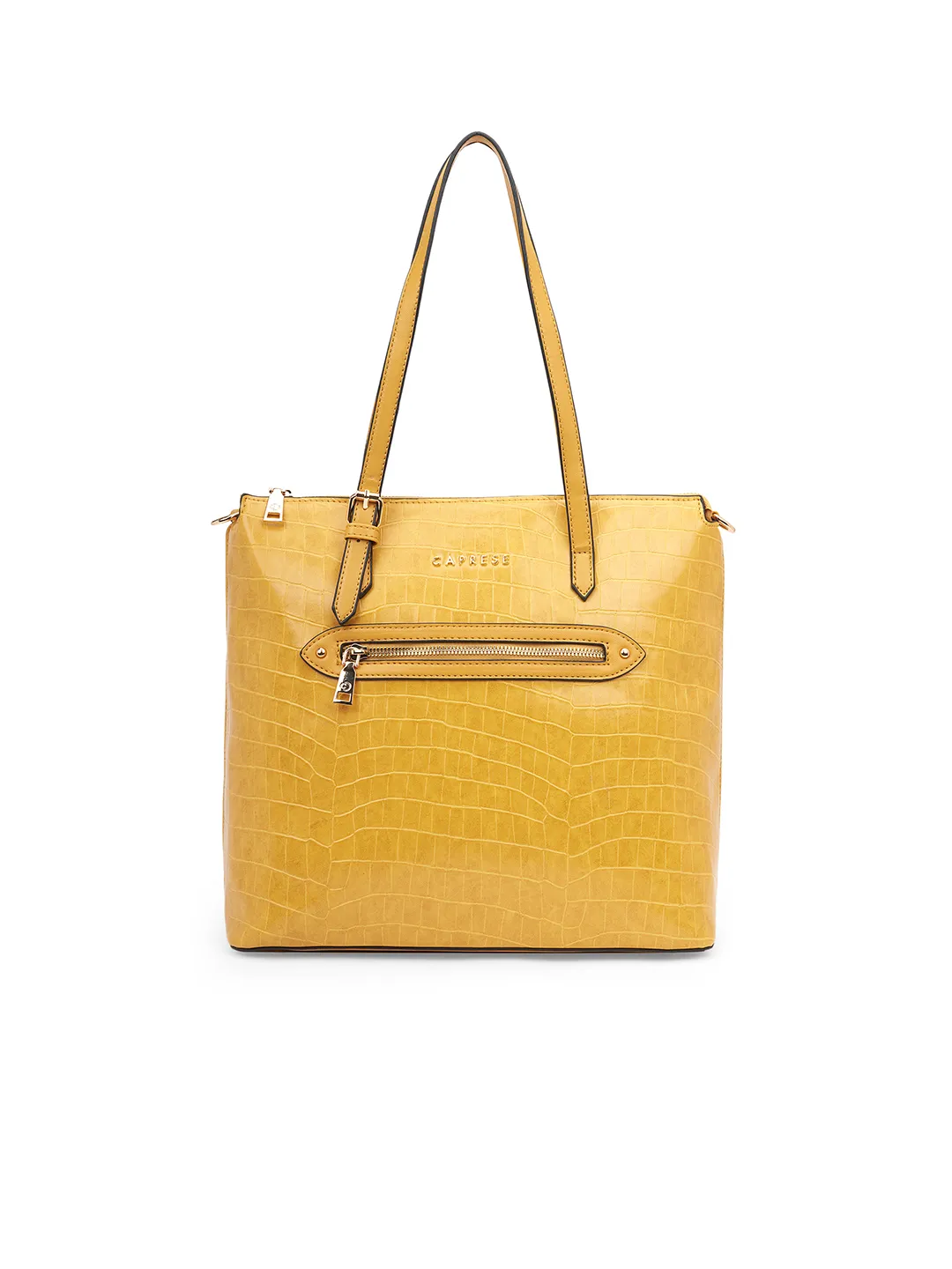 Caprese Antonia Medium Ochre Tote Bag