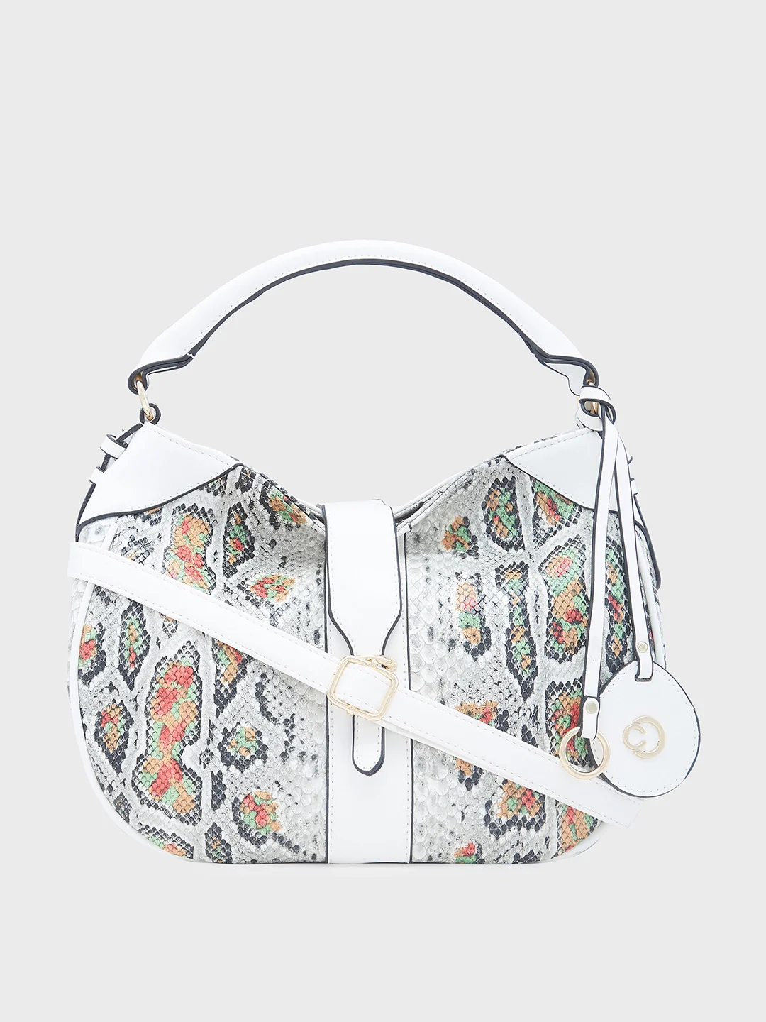 Caprese Archie Medium White Hobo Bag - Image 4