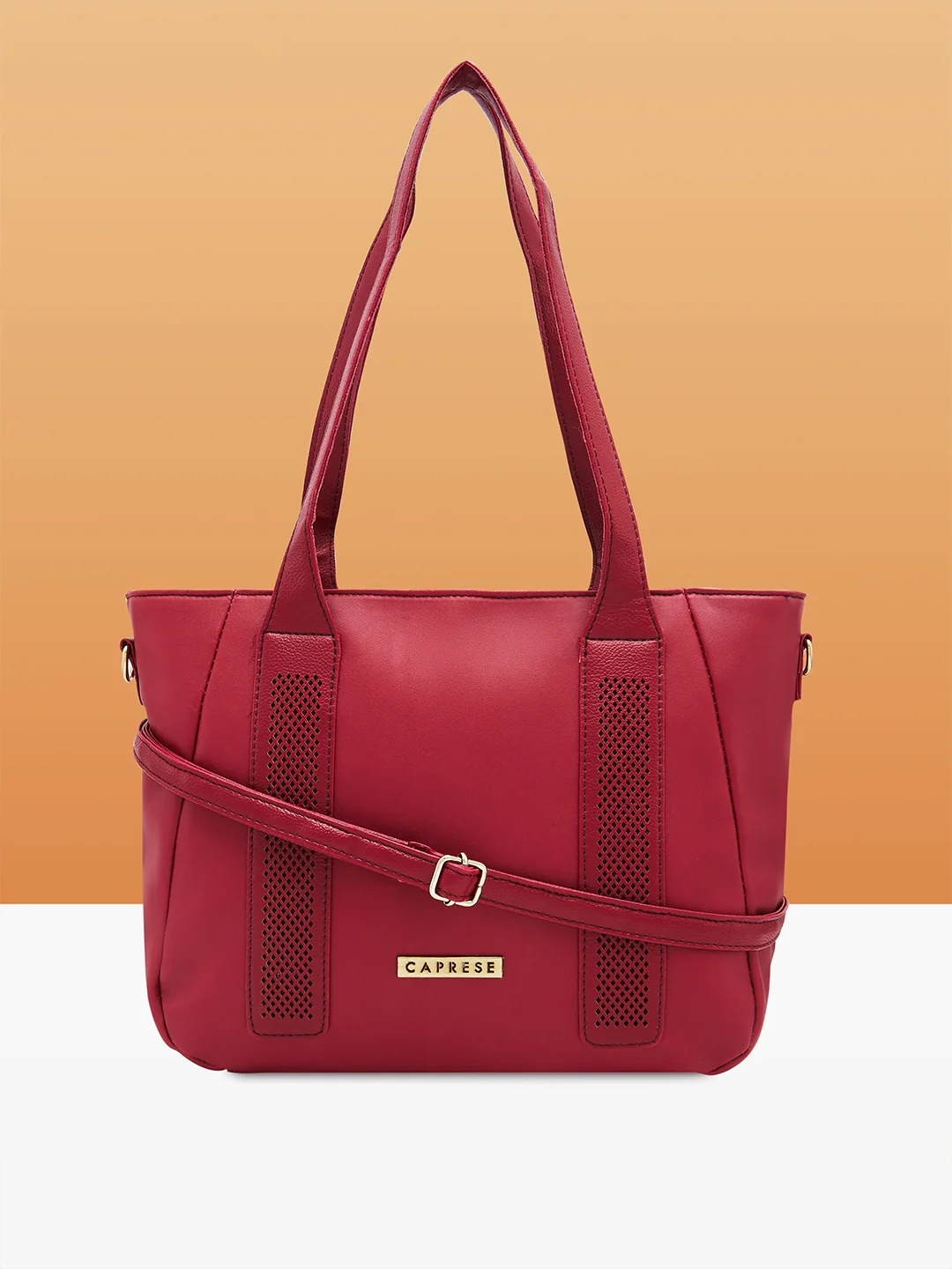 Caprese Aria Medium Plum Satchel Bag - Image 13
