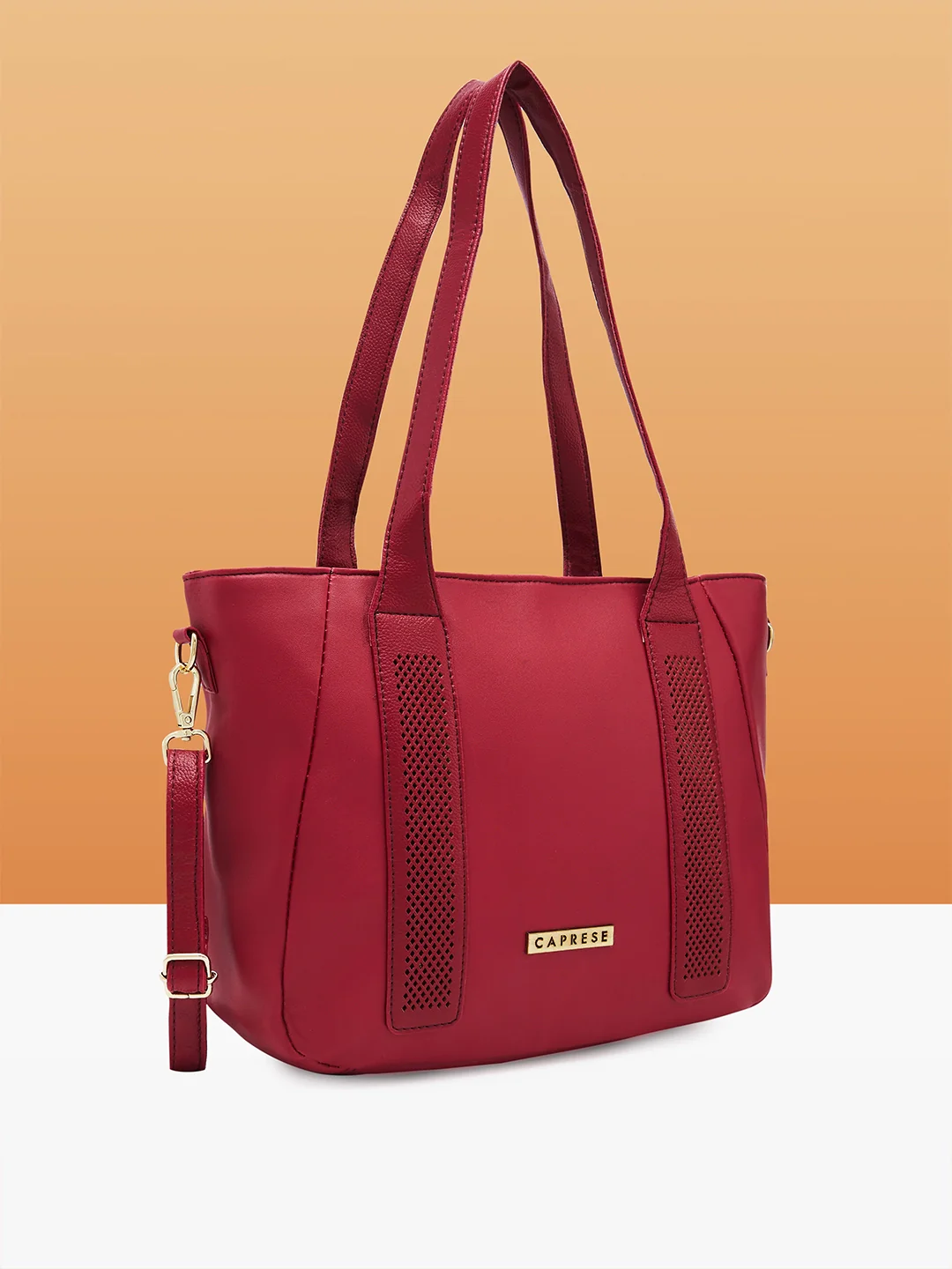 Caprese Aria Medium Plum Satchel Bag - Image 4