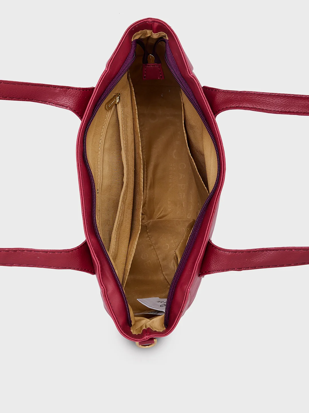 Caprese Aria Medium Plum Satchel Bag - Image 9