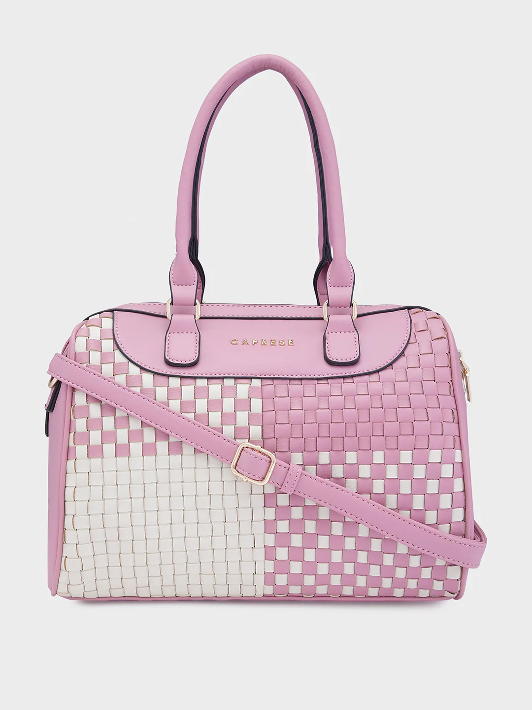 Caprese Aria Medium Blush Satchel Bag - Image 14