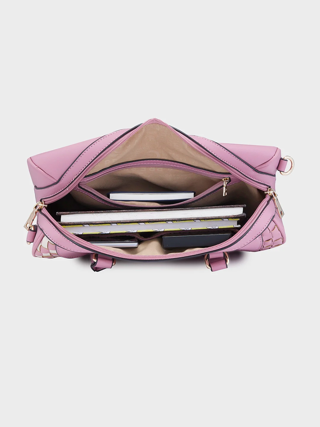 Caprese Aria Medium Blush Satchel Bag - Image 9