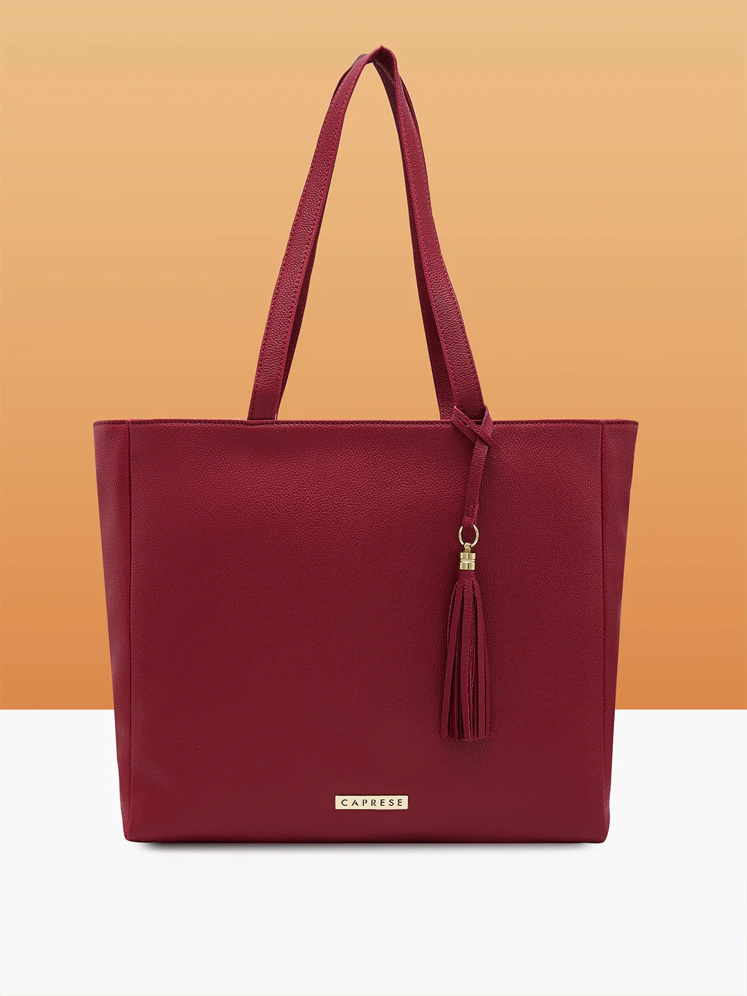 Caprese Ariana Large Plum Tote Bag